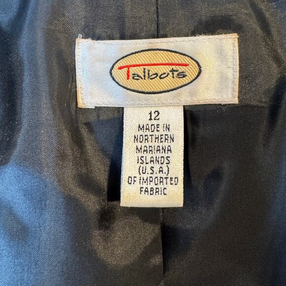 Talbots Blazer Black Size 12 - Picture 4 of 7